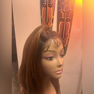 Model Model half up lace front wig